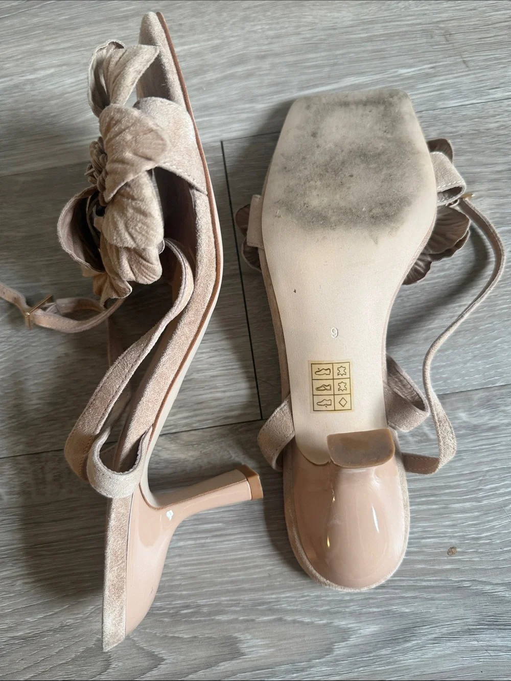 Jeffrey Campbell Floral Suede Kitten Heels